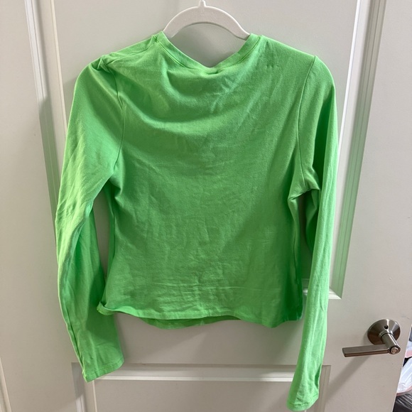 ✨ skims cotton jersey long sleeve t-shirt - neon green ✨ - Picture 4 of 4